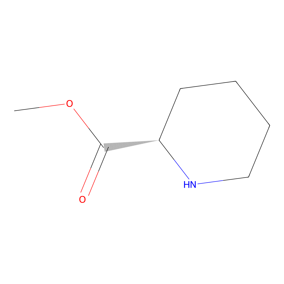 (S)-Methyl piperidine-2-carboxylate molecular structure, CAS 90710-04-6