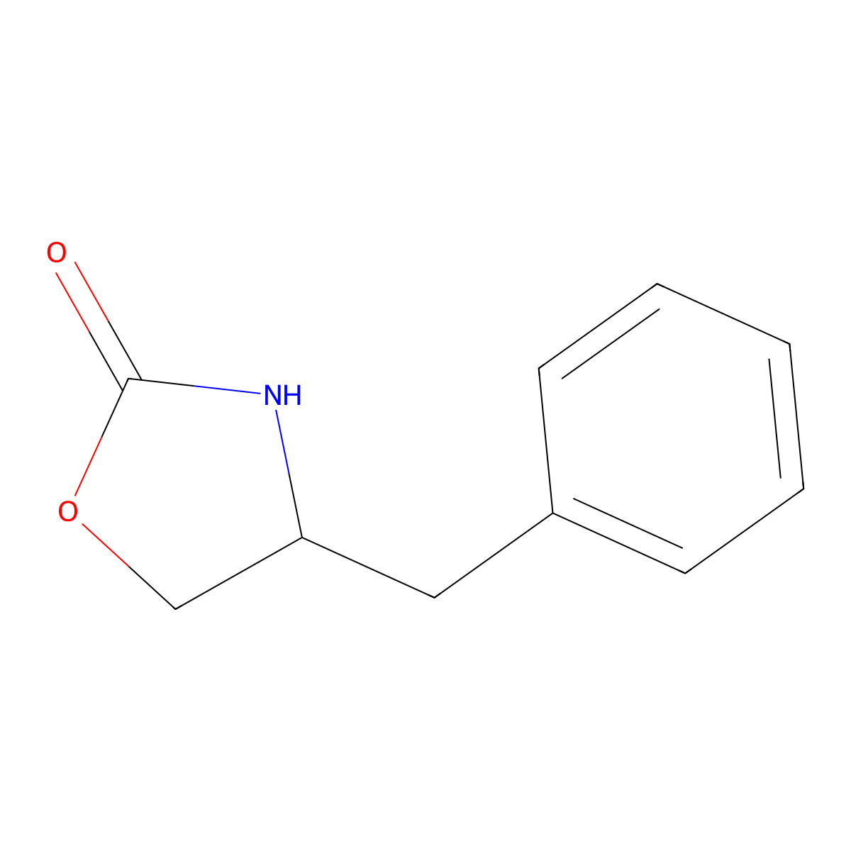 (S)-4-Benzyl-2-oxazolidinone molecular structure, CAS 90719-32-7