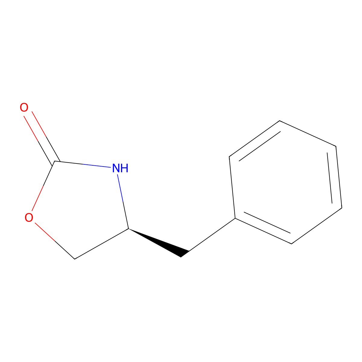(S)-4-Benzyl-2-oxazolidinone molecular structure, CAS 90719-32-7