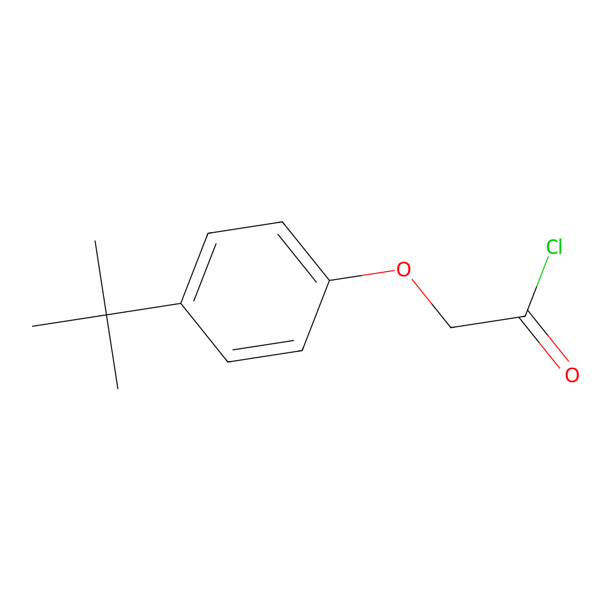 4-tert-Butylphenoxyacetyl chloride molecular structure, CAS 90734-55-7