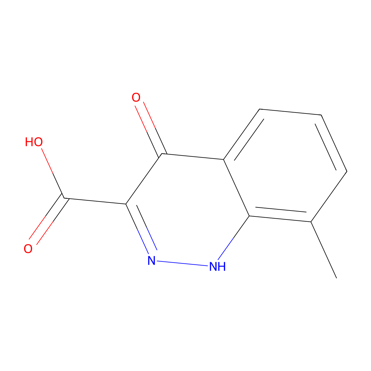 8-Methyl-4-oxo-1,4-dihydrocinnoline-3-carboxylic acid molecular structure, CAS 90771-19-0