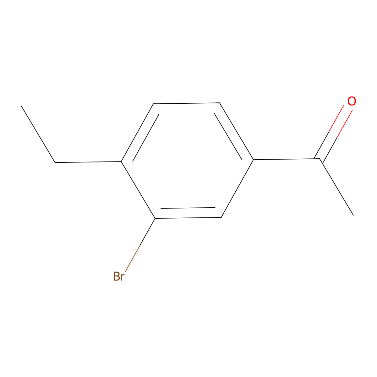 1-(3-Bromo-4-ethylphenyl)ethanone molecular structure, CAS 90841-42-2