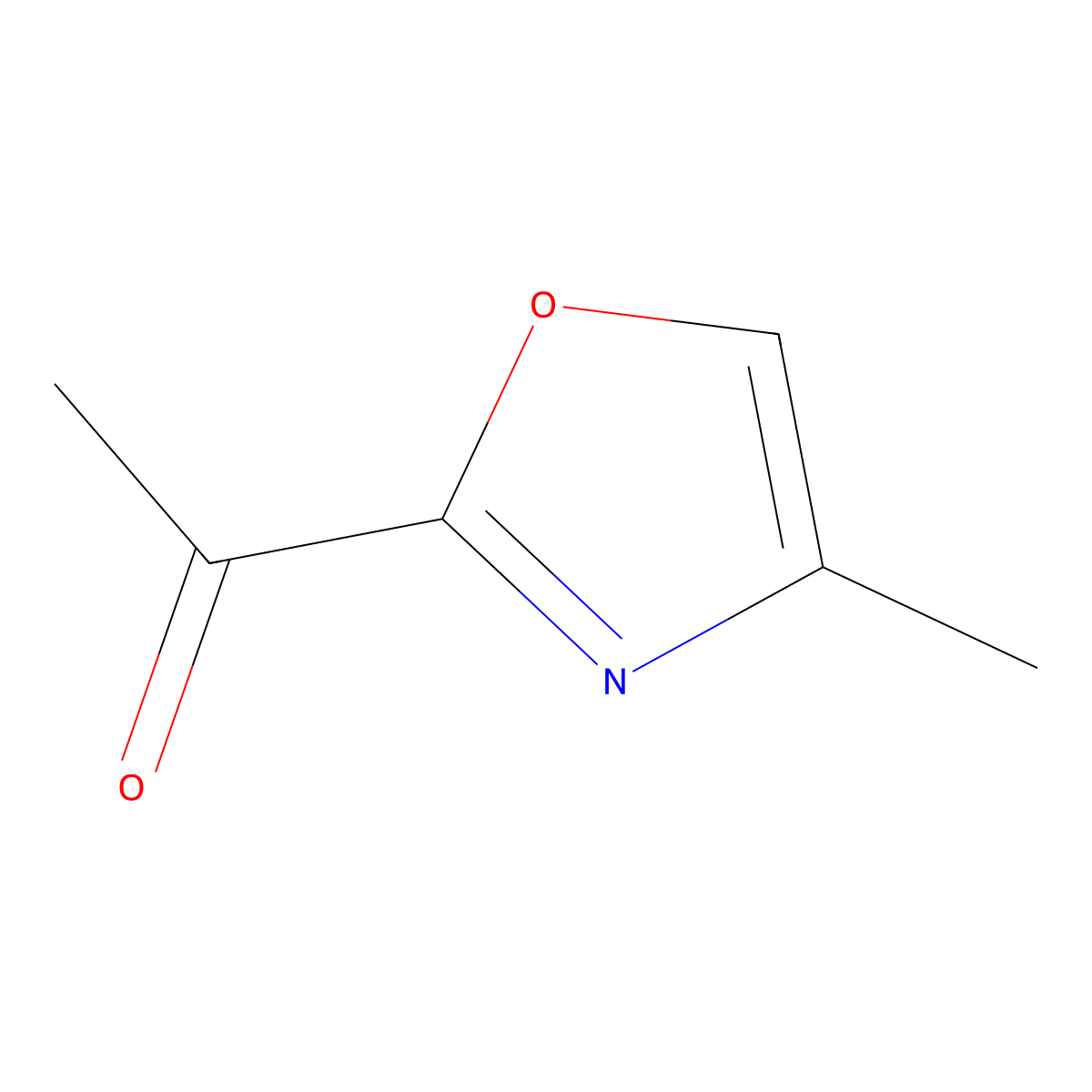 1-(4-Methyl-1,3-oxazol-2-yl)ethan-1-one molecular structure, CAS 90892-97-0