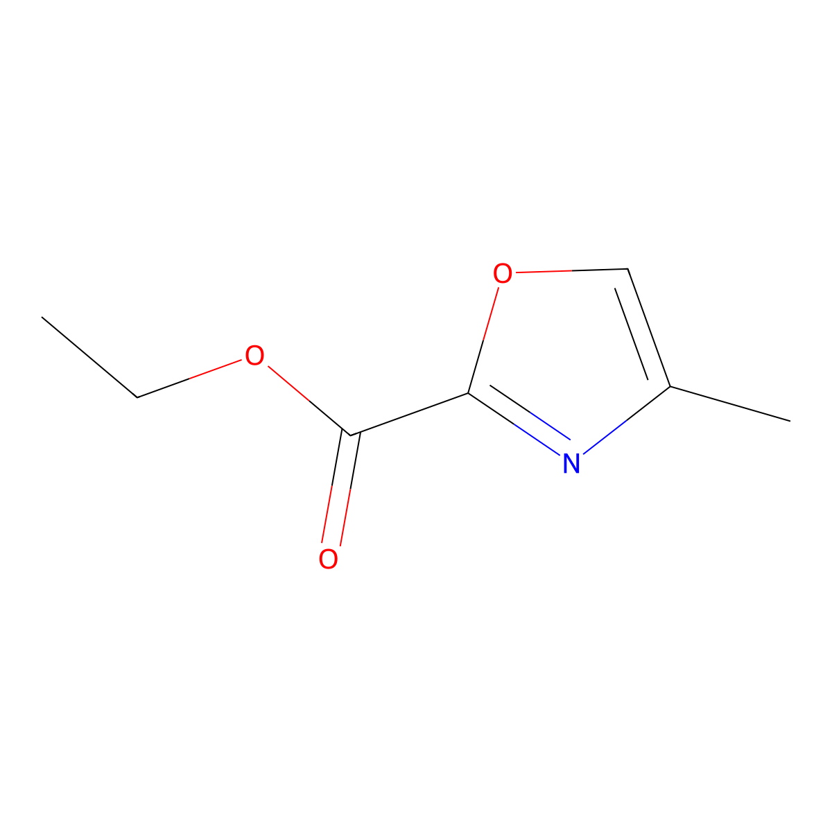 Ethyl 4-methyloxazole-2-carboxylate molecular structure, CAS 90892-99-2