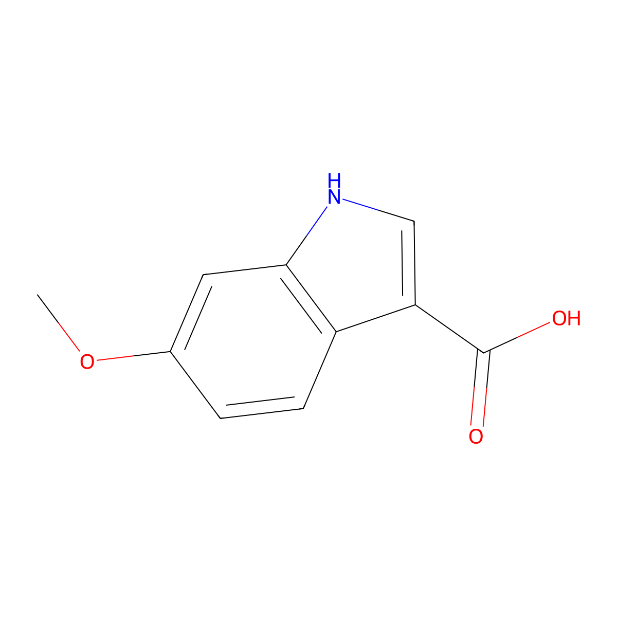 6-Methoxy-1H-indole-3-carboxylic acid molecular structure, CAS 90924-43-9