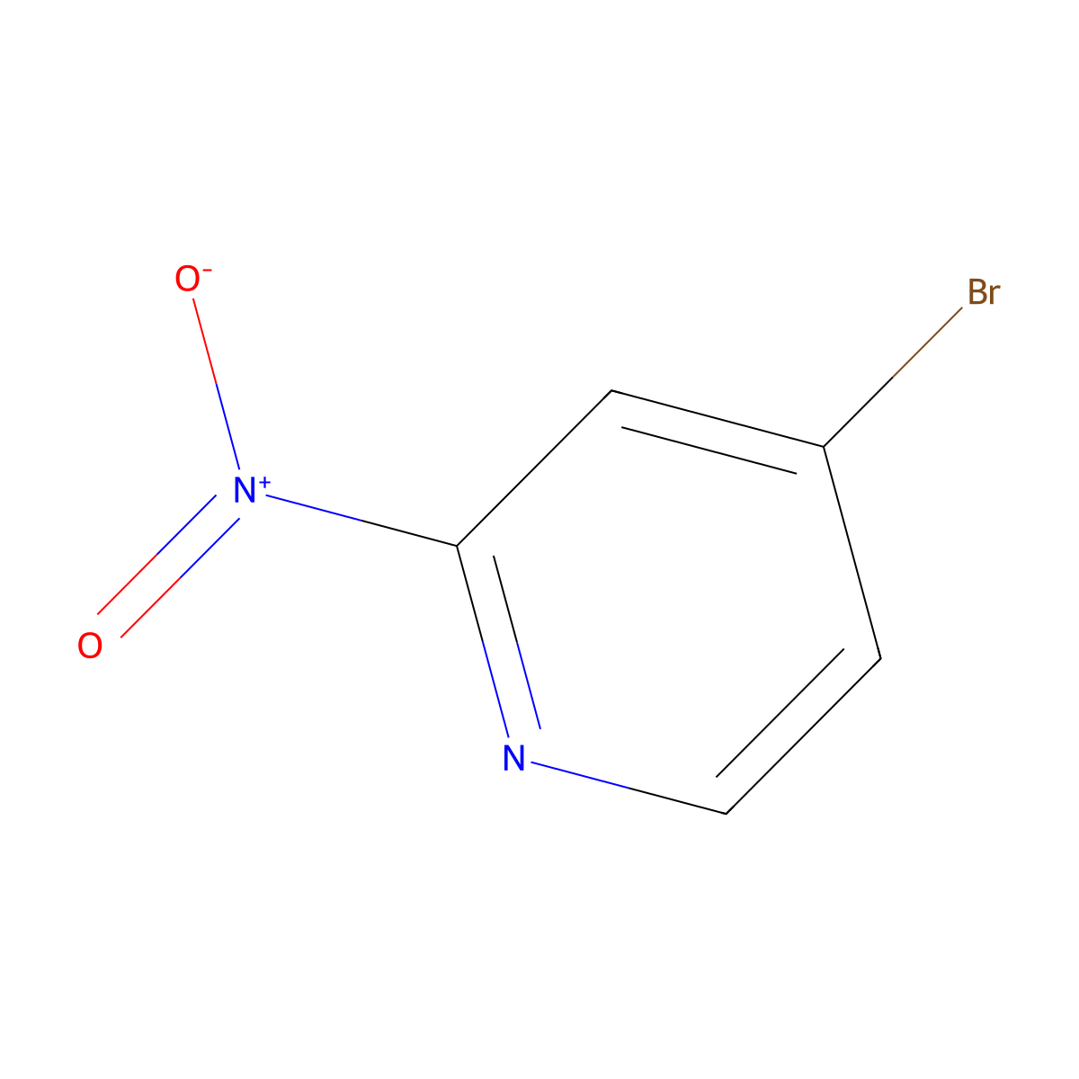 4-Bromo-2-nitropyridine molecular structure, CAS 909712-10-3