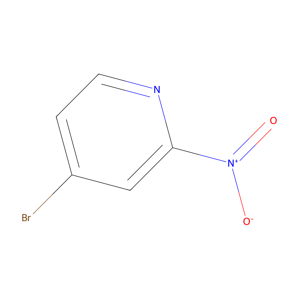 4-Bromo-2-nitropyridine molecular structure, CAS 909712-10-3