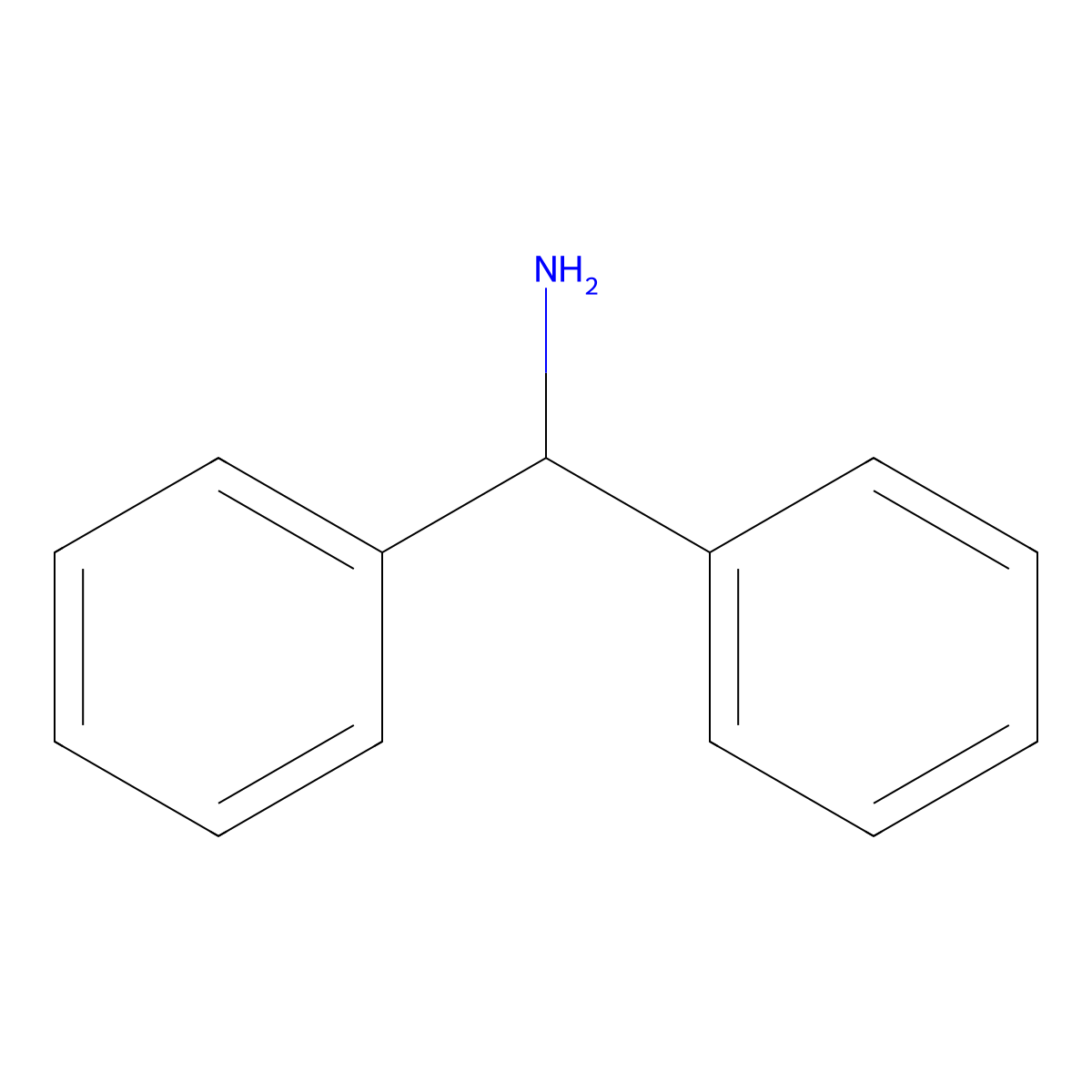 Benzhydrylamine molecular structure, CAS 91-00-9