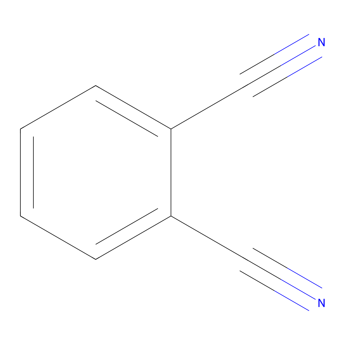Phthalonitrile molecular structure, CAS 91-15-6