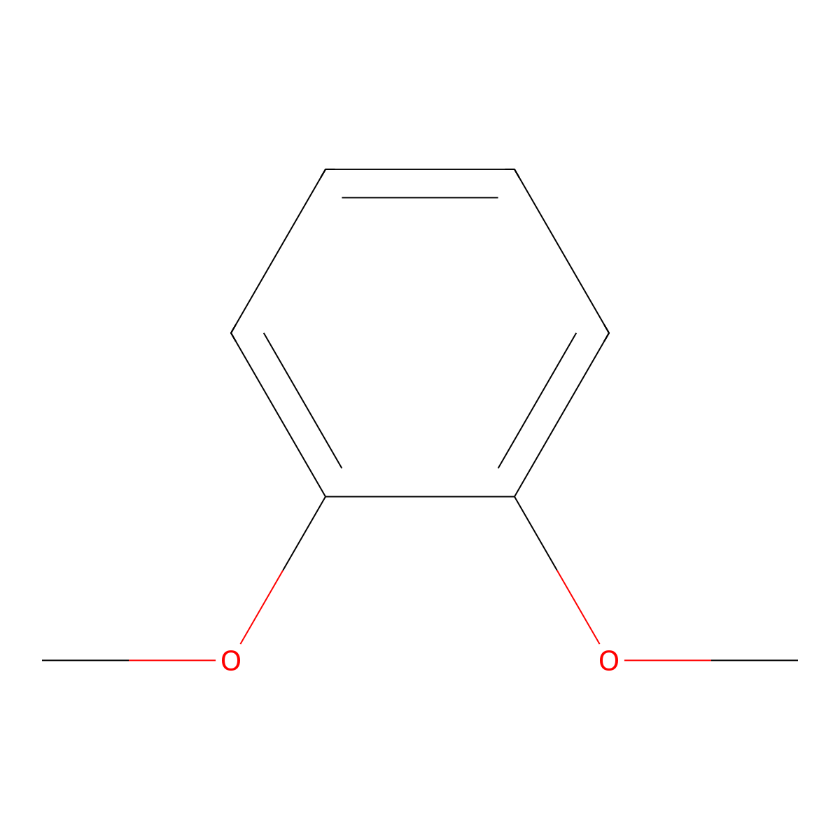 Veratrole molecular structure, CAS 91-16-7