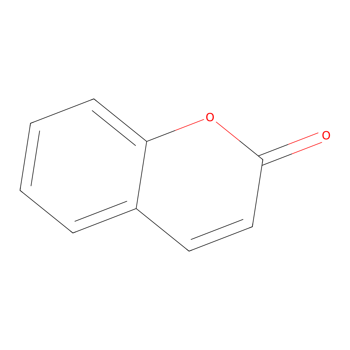 Coumarin molecular structure, CAS 91-64-5