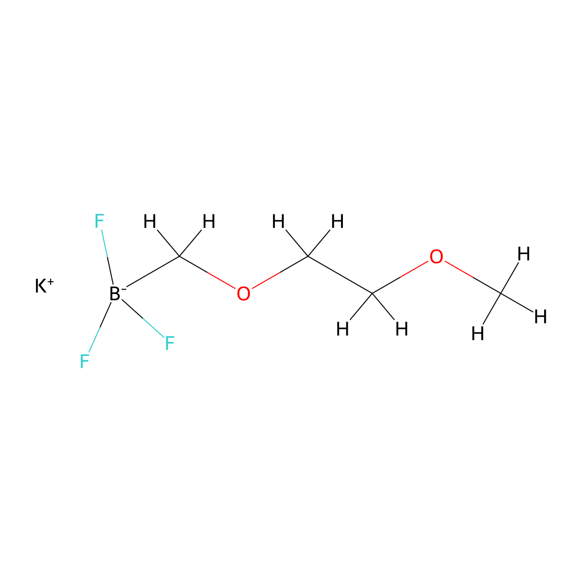 Potassium 2-methoxyethoxymethyltrifluoroborate molecular structure, CAS 910251-13-7