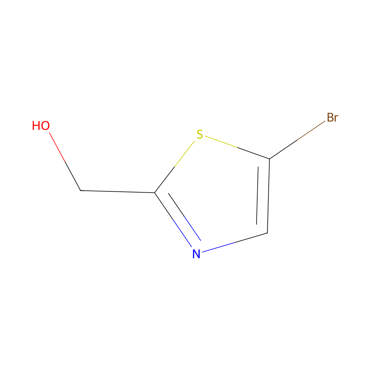 (5-Bromo-1,3-thiazol-2-yl)methanol molecular structure, CAS 911052-85-2