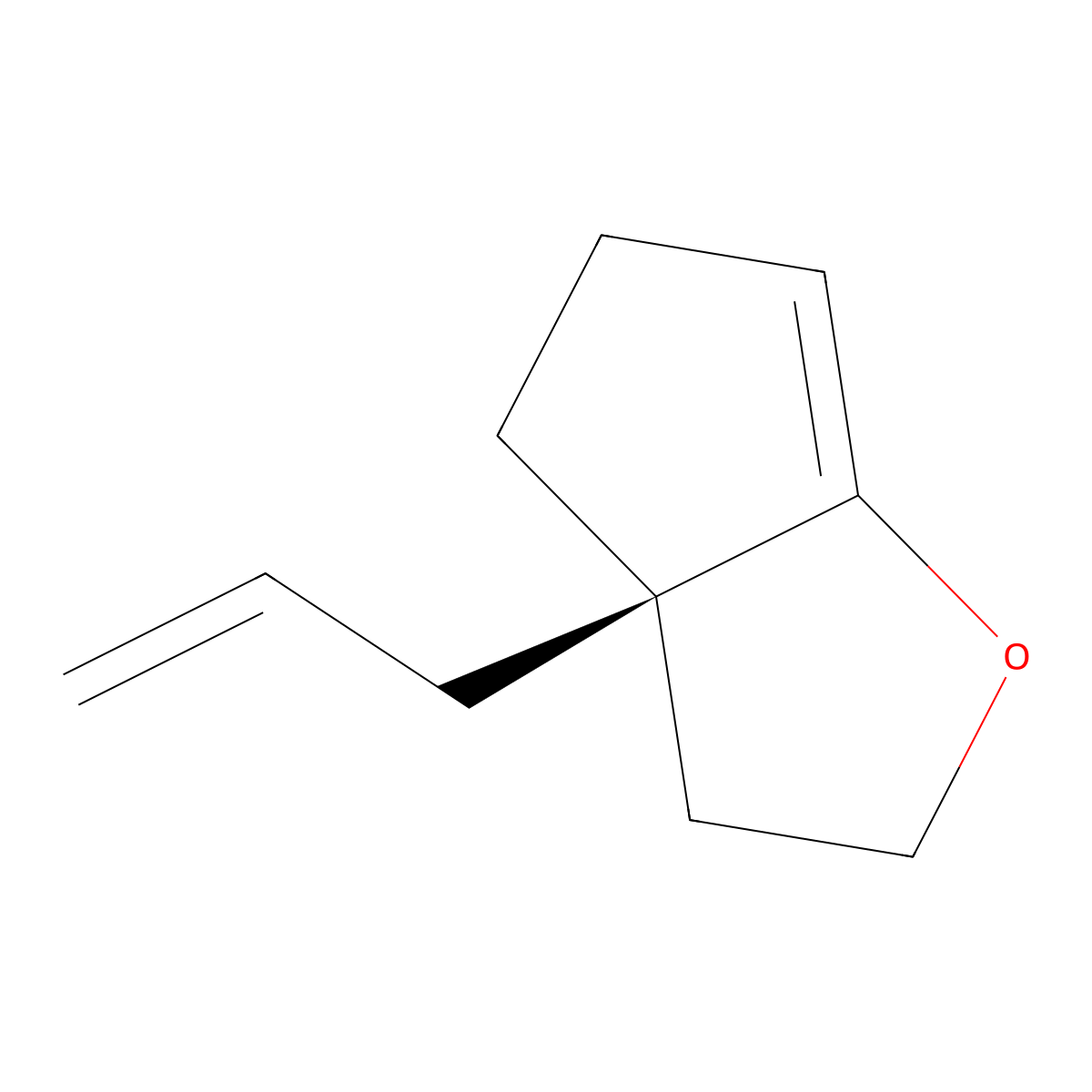 (R)-5-Allyl-2-oxabicyclo(3.3.0)oct-8-ene molecular structure, CAS 911200-98-1