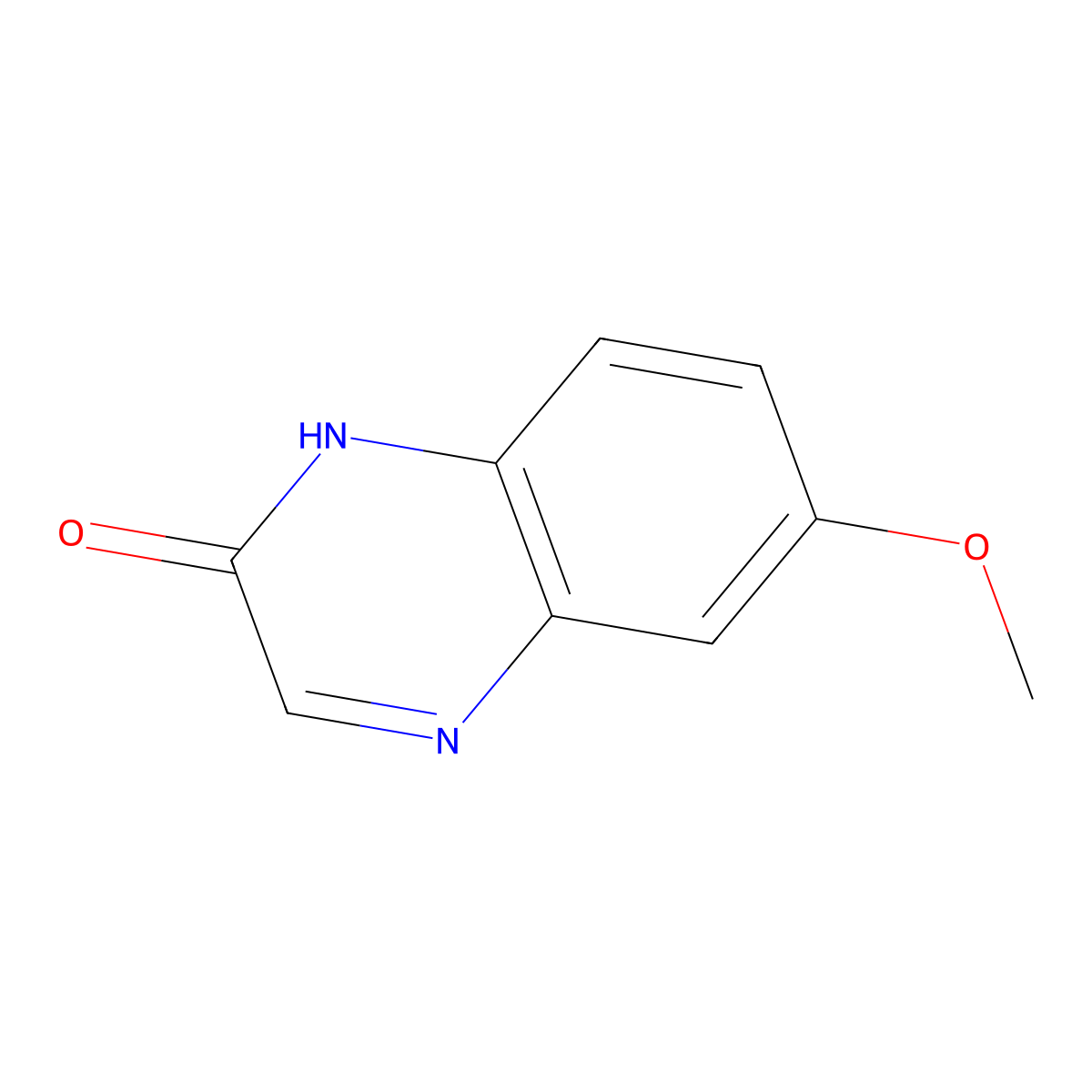 6-Methoxyquinoxalin-2(1H)-one molecular structure, CAS 91192-32-4