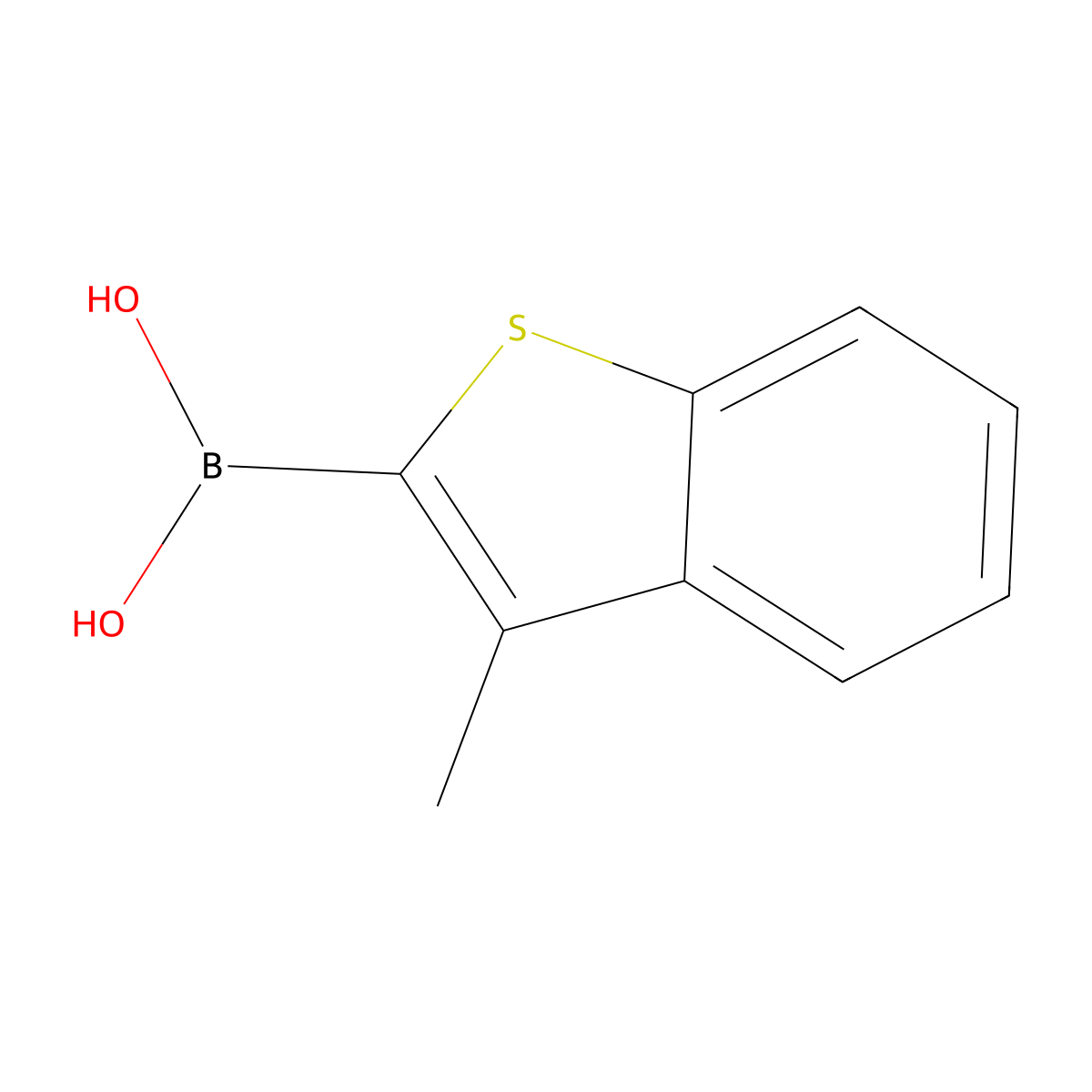 (3-Methyl-1-benzothiophen-2-yl)boronic acid molecular structure, CAS 912331-27-2
