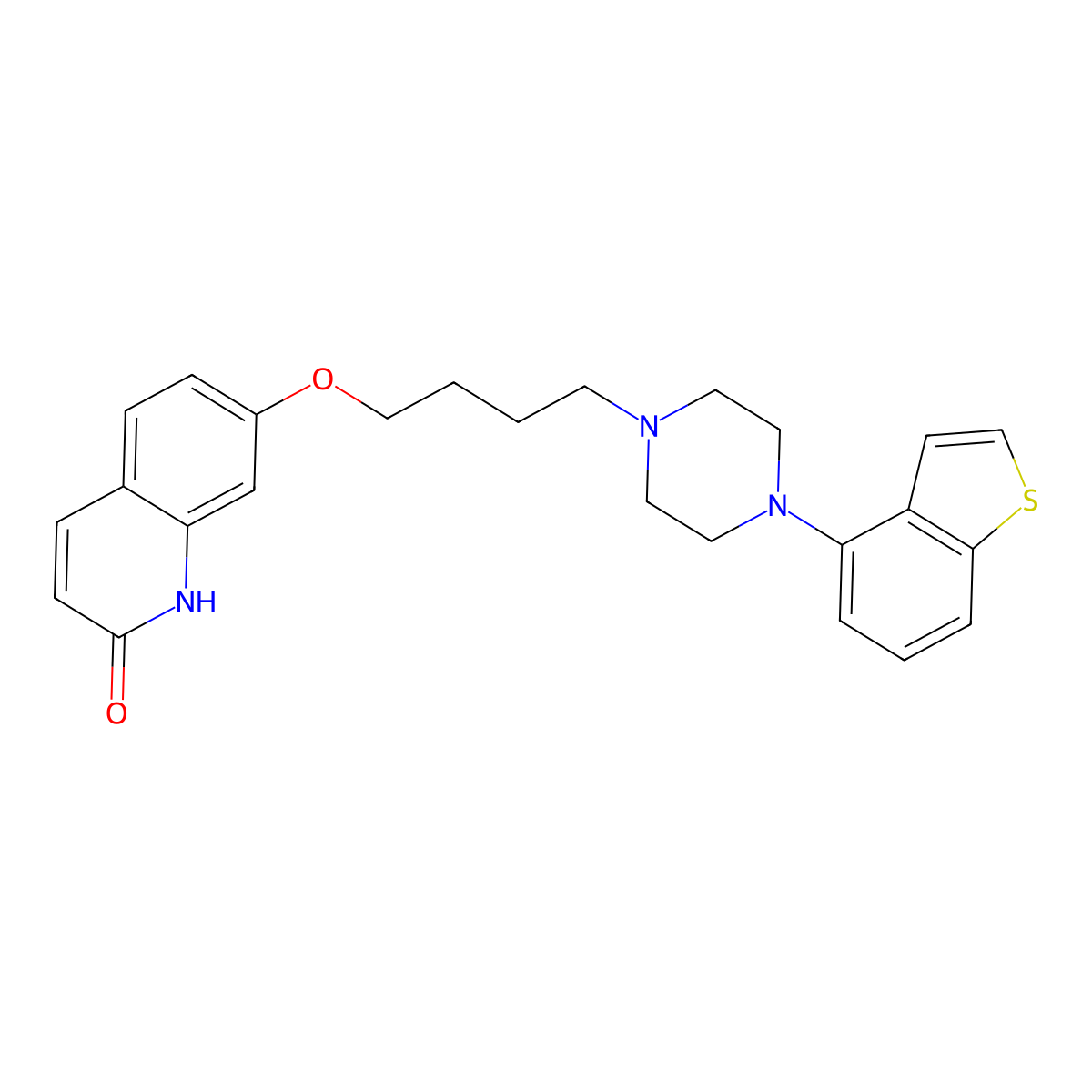 Brexpiprazole molecular structure, CAS 913611-97-9