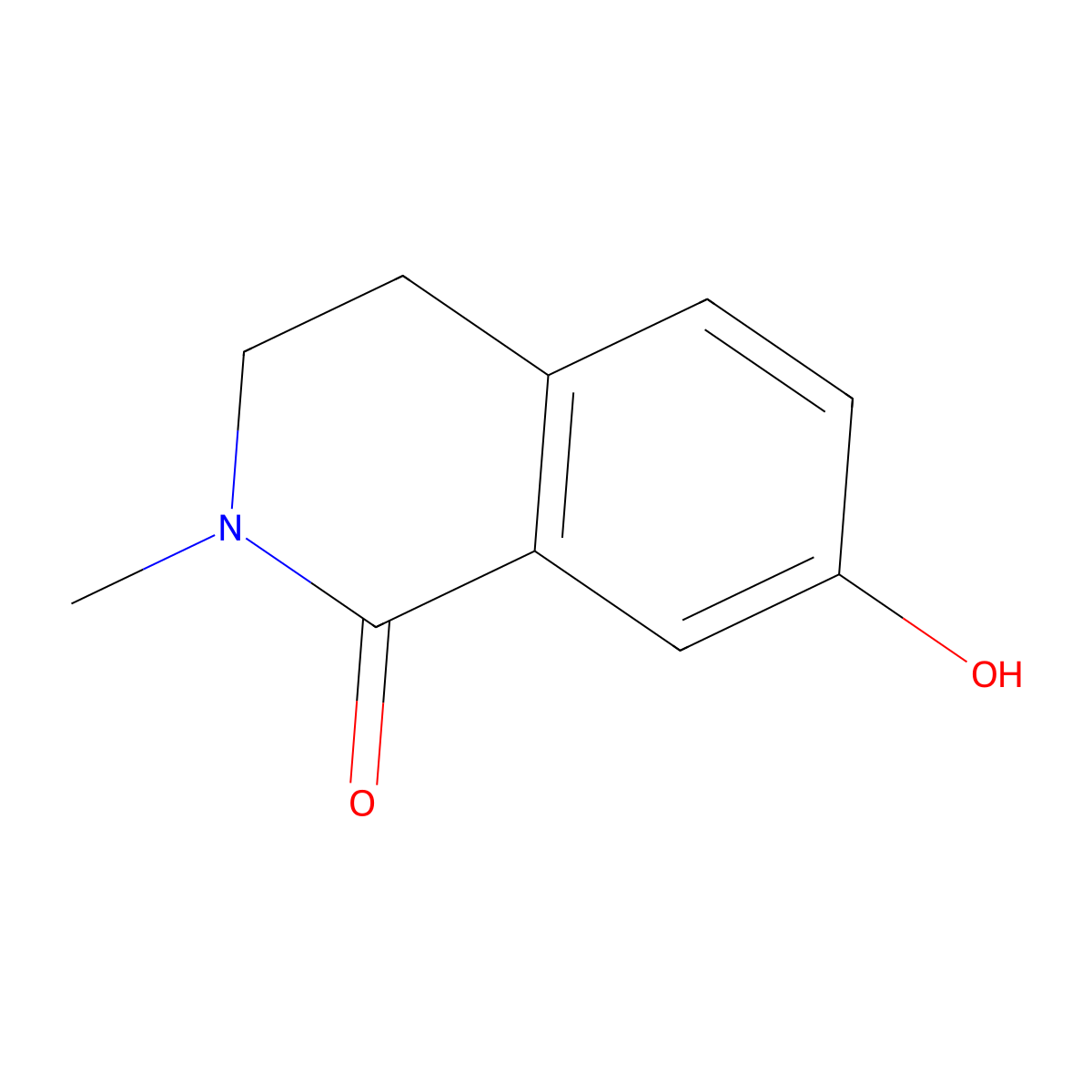 7-Hydroxy-2-methyl-3,4-dihydroisoquinolin-1(2H)-one molecular structure, CAS 913613-99-7
