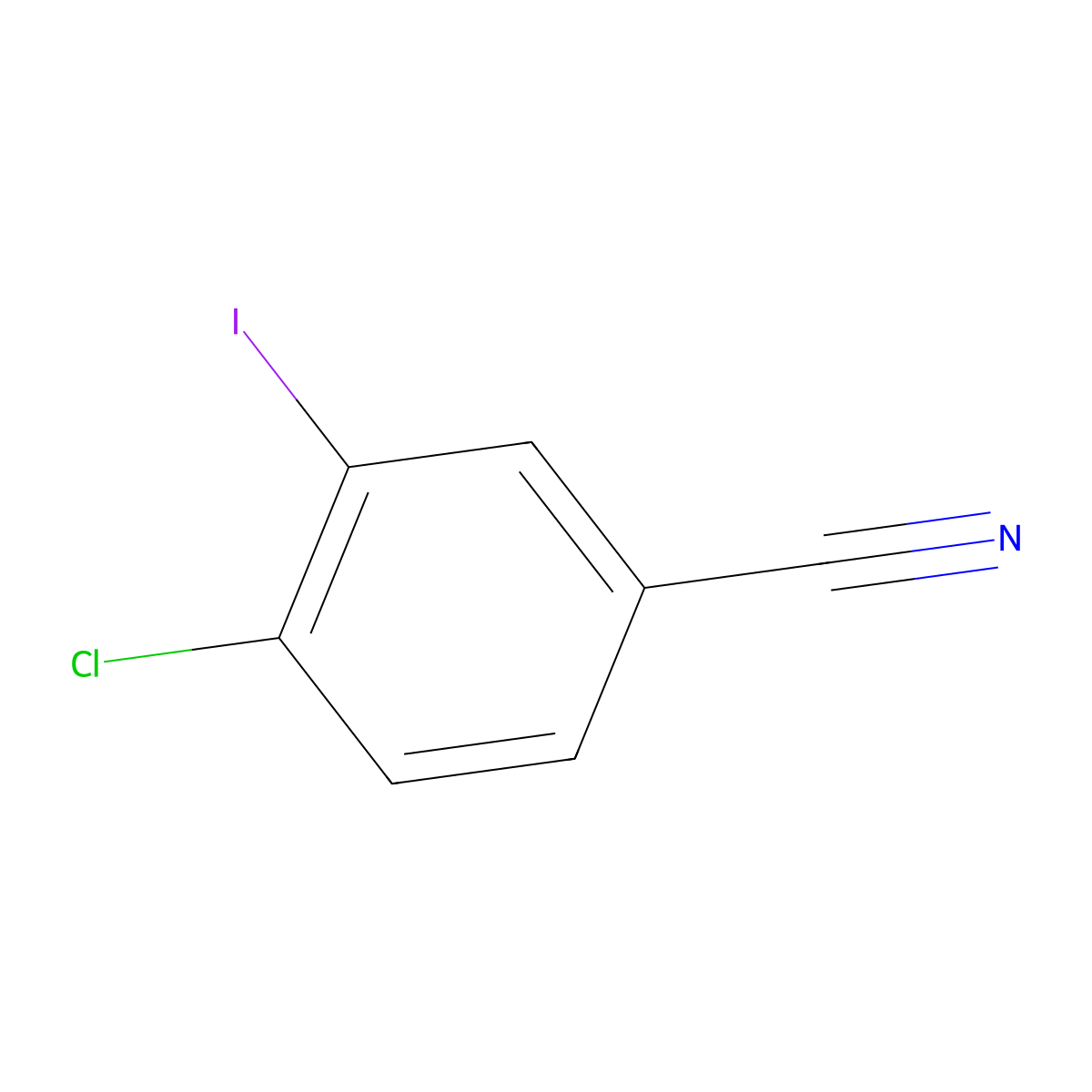 4-Chloro-3-iodobenzonitrile molecular structure, CAS 914106-26-6
