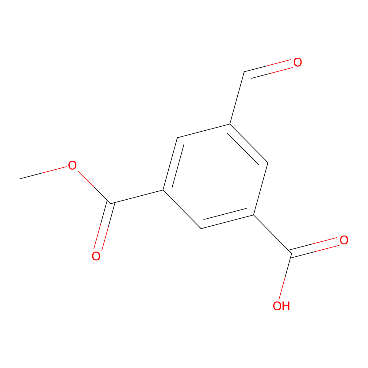 3-Formyl-5-(methoxycarbonyl)benzoic acid molecular structure, CAS 914220-93-2
