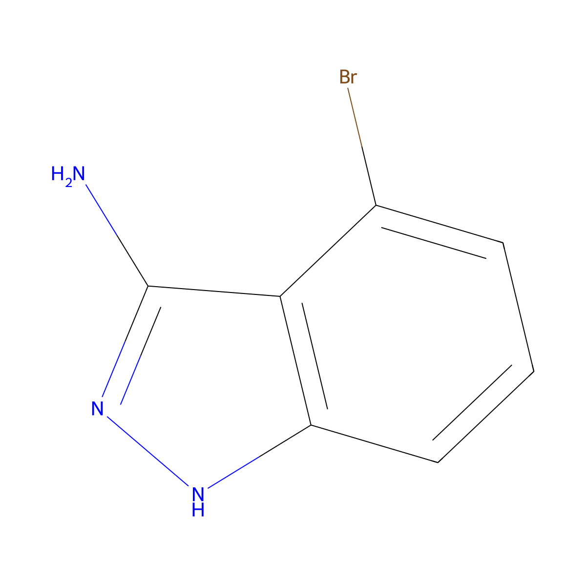 4-bromo-1H-indazol-3-amine molecular structure, CAS 914311-50-5