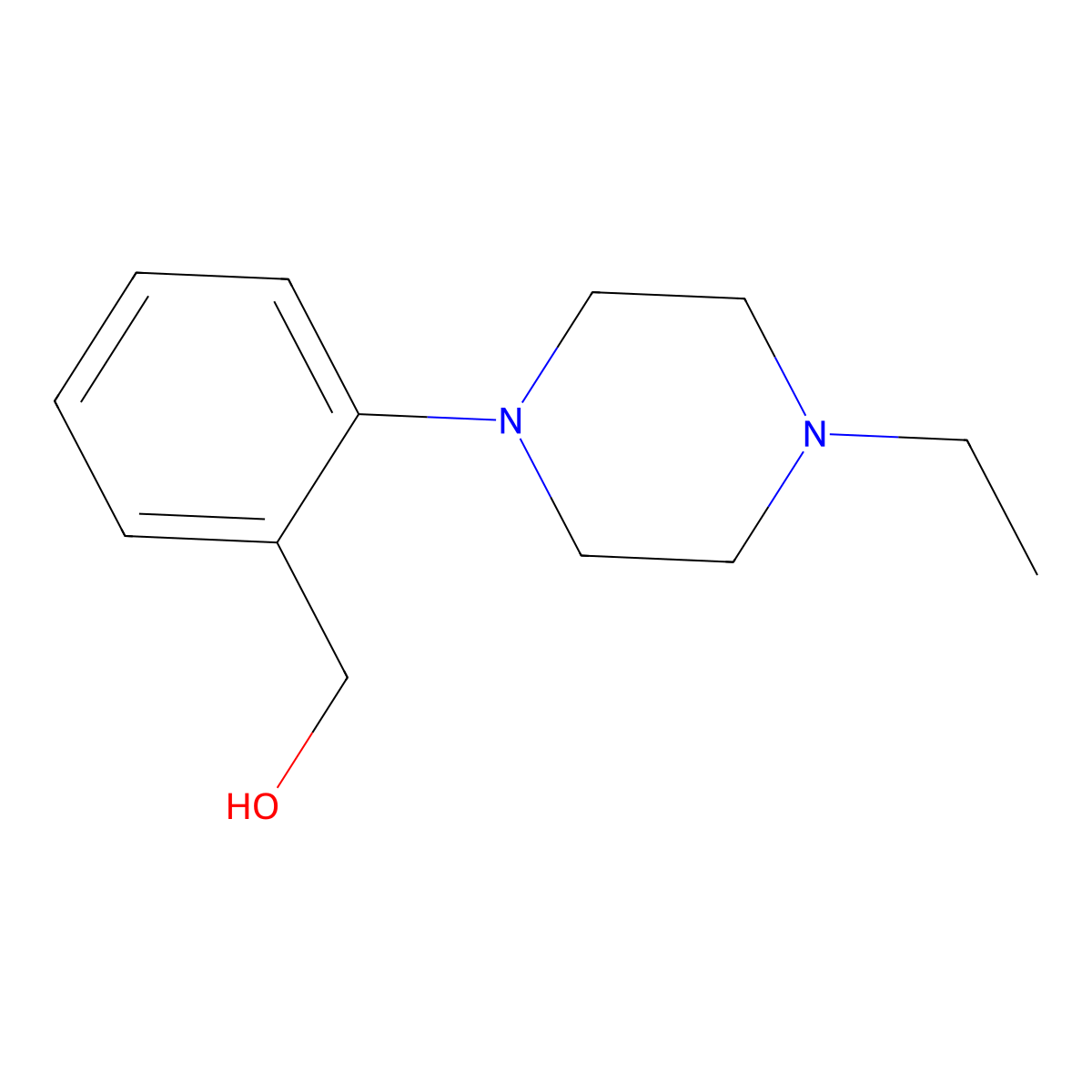 [2-(4-Ethylpiperazin-1-yl)phenyl]methanol molecular structure, CAS 914349-49-8