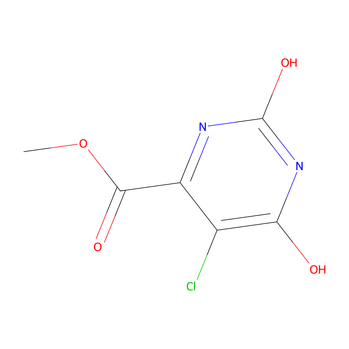 Methyl 5-chloro-2,6-dioxo-1,2,3,6-tetrahydropyrimidine-4-carboxylate molecular structure, CAS 91447-90-4