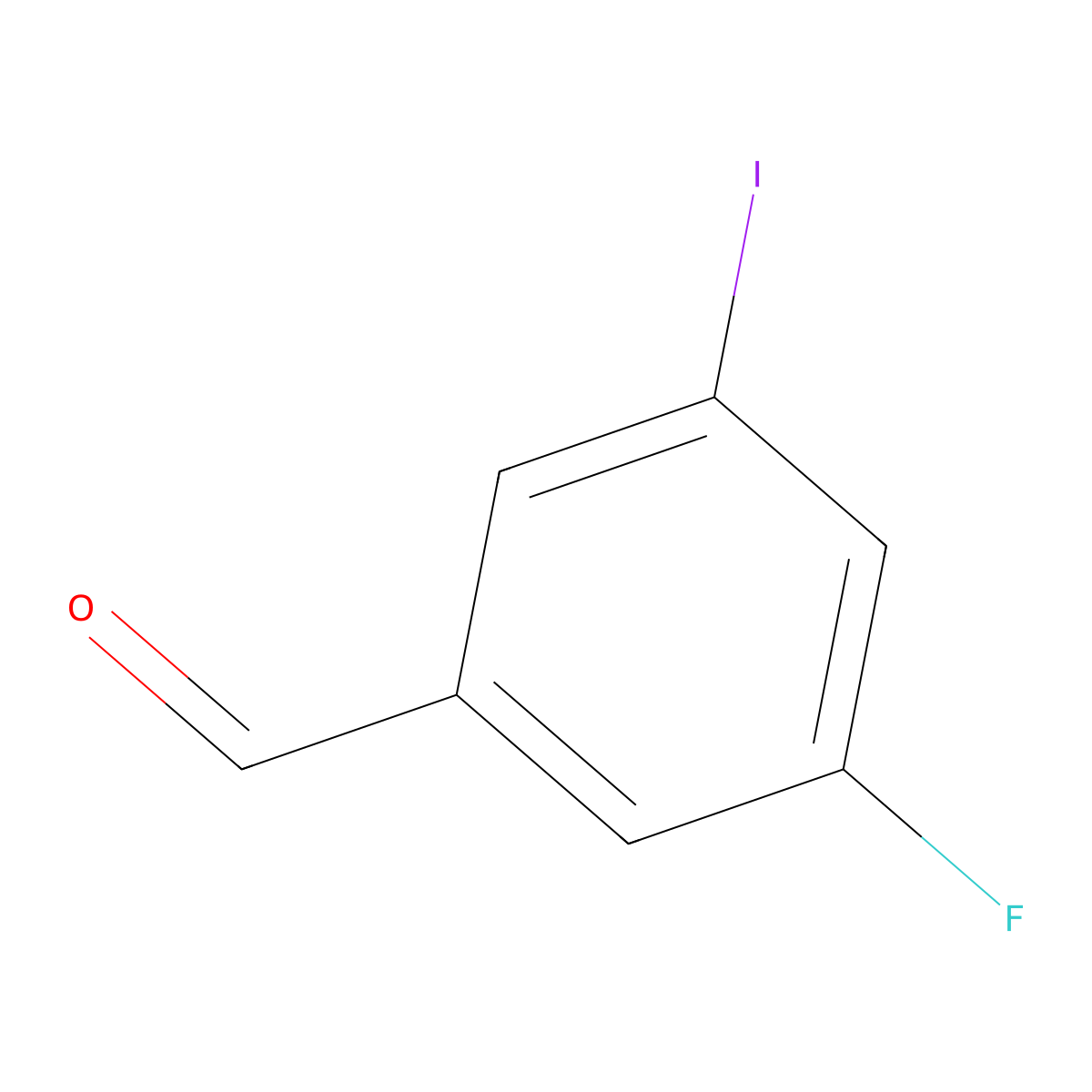 3-Fluoro-5-iodobenzaldehyde molecular structure, CAS 914636-93-4