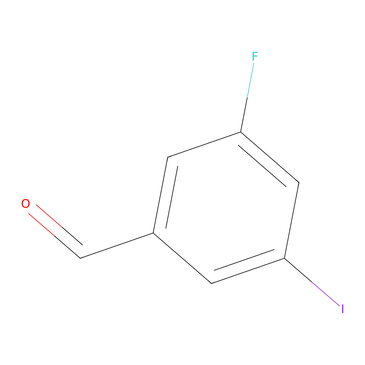3-Fluoro-5-iodobenzaldehyde molecular structure, CAS 914636-93-4