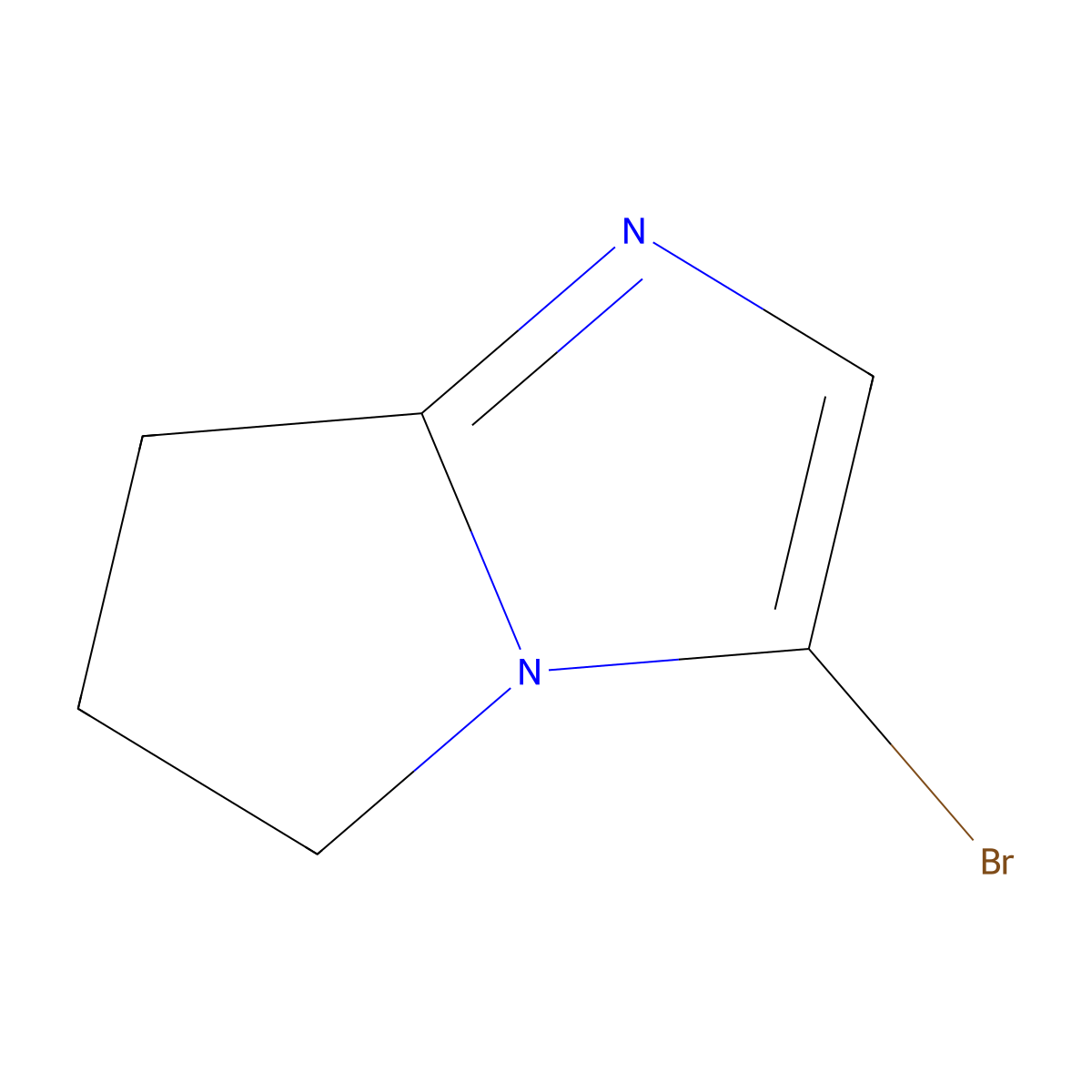 3-bromo-5H,6H,7H-pyrrolo[1,2-a]imidazole molecular structure, CAS 914637-88-0