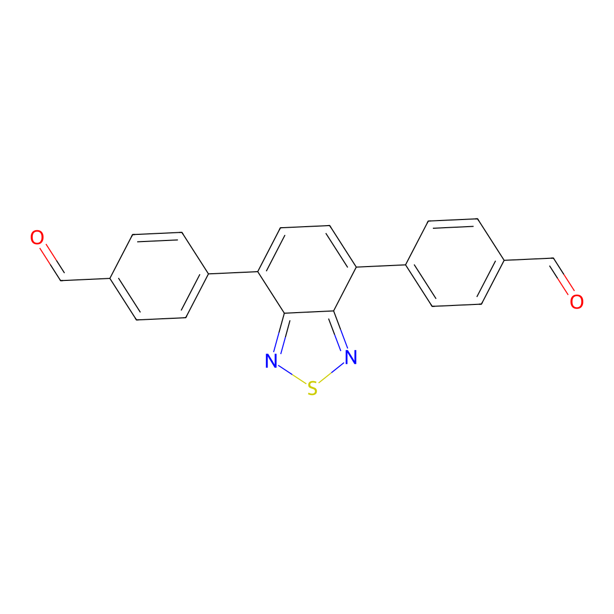 4,4'-(Benzo[c][1,2,5]thiadiazole-4,7-diyl)dibenzaldehyde molecular structure, CAS 914651-17-5
