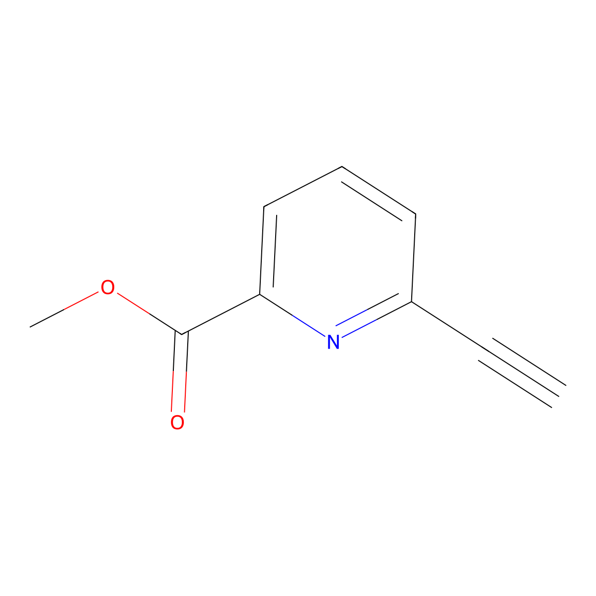 Methyl 6-ethynylpicolinate molecular structure, CAS 914950-66-6