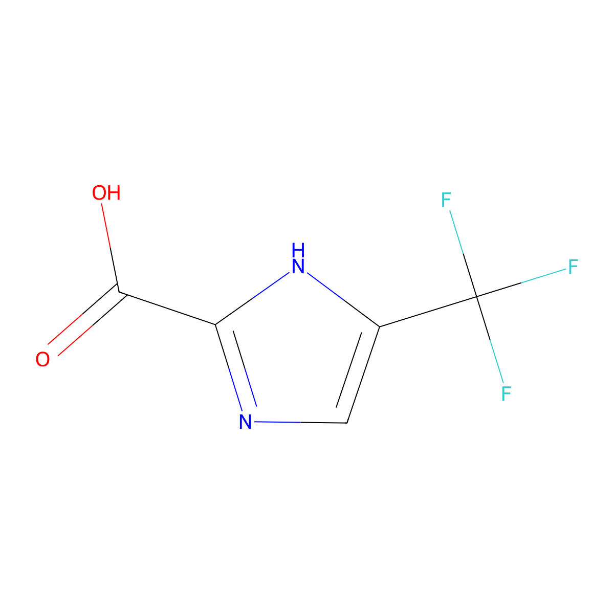 5-(trifluoromethyl)-1H-imidazole-2-carboxylic acid molecular structure, CAS 915230-46-5
