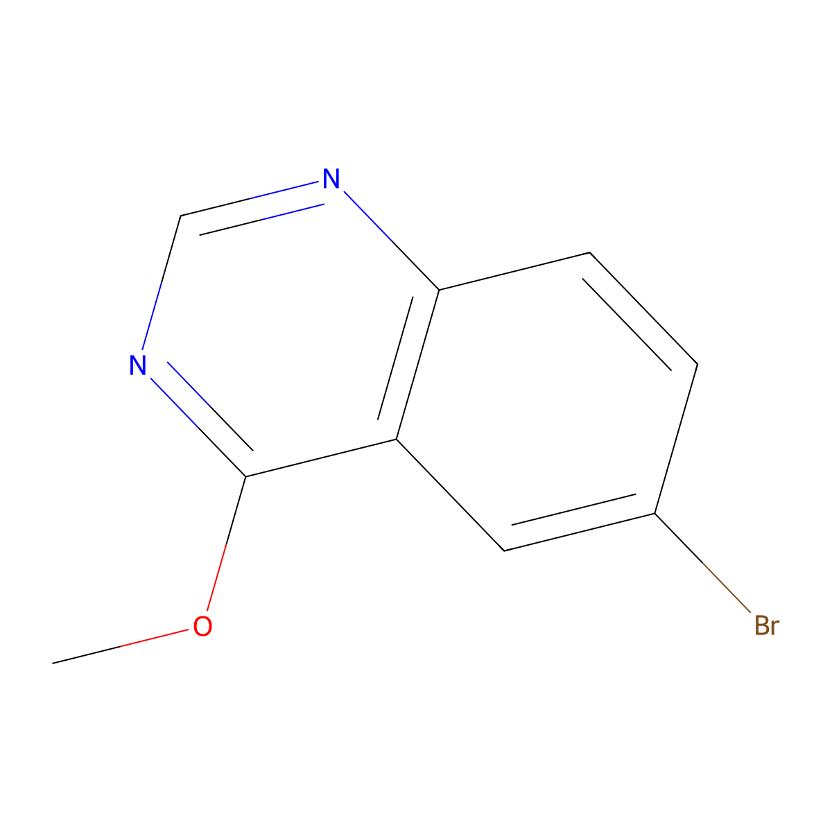 6-Bromo-4-methoxyquinazoline molecular structure, CAS 915924-79-7