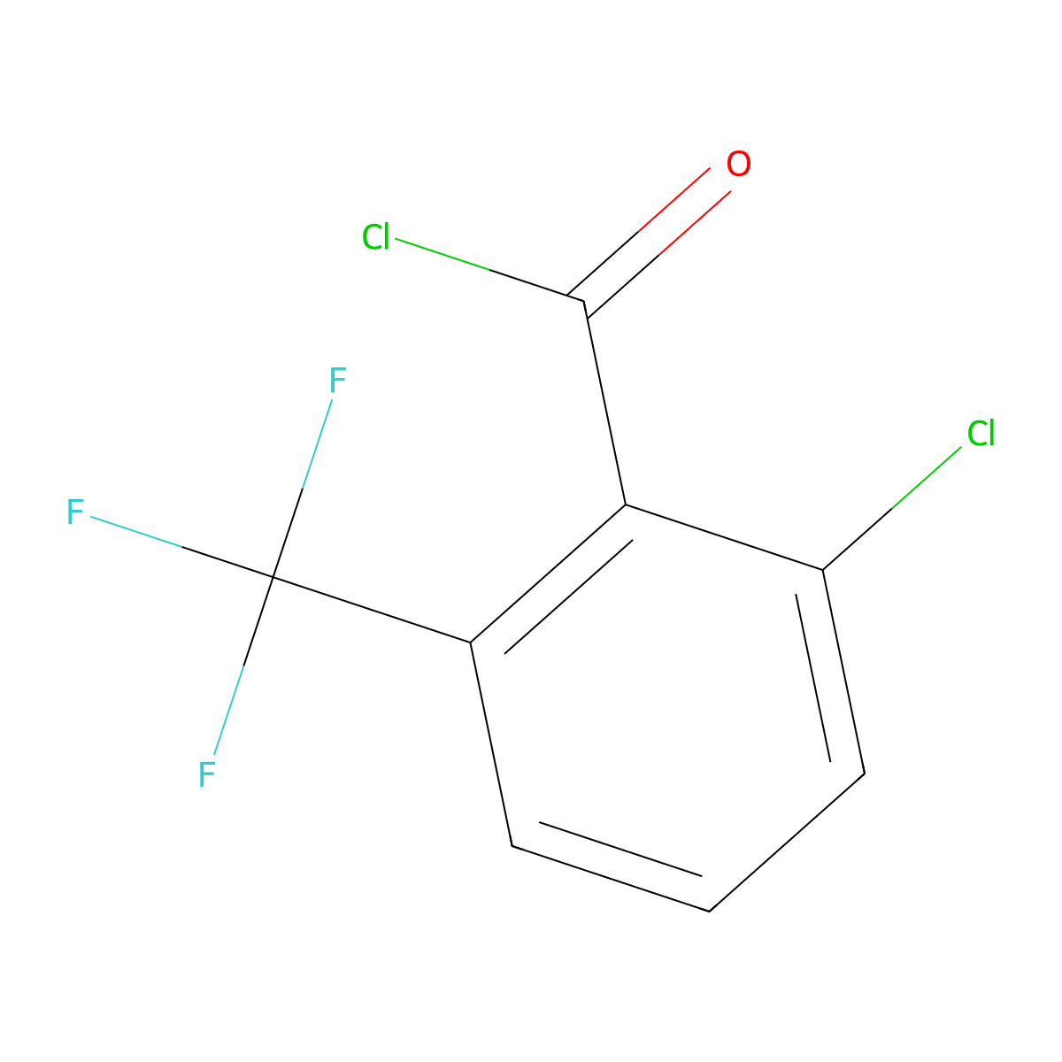 2-Chloro-6-(trifluoromethyl)benzoyl chloride molecular structure, CAS 916420-44-5