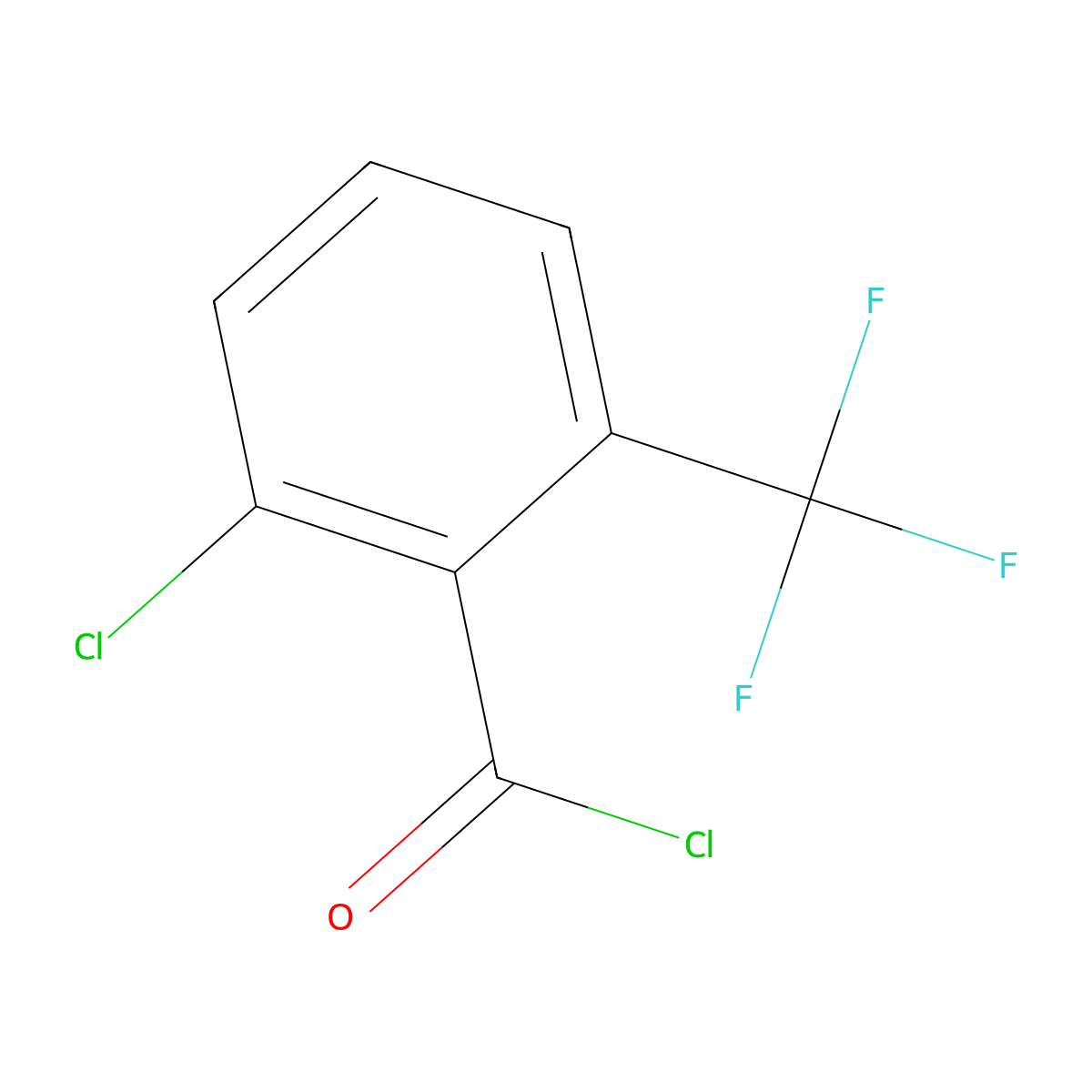 2-Chloro-6-(trifluoromethyl)benzoyl chloride molecular structure, CAS 916420-44-5