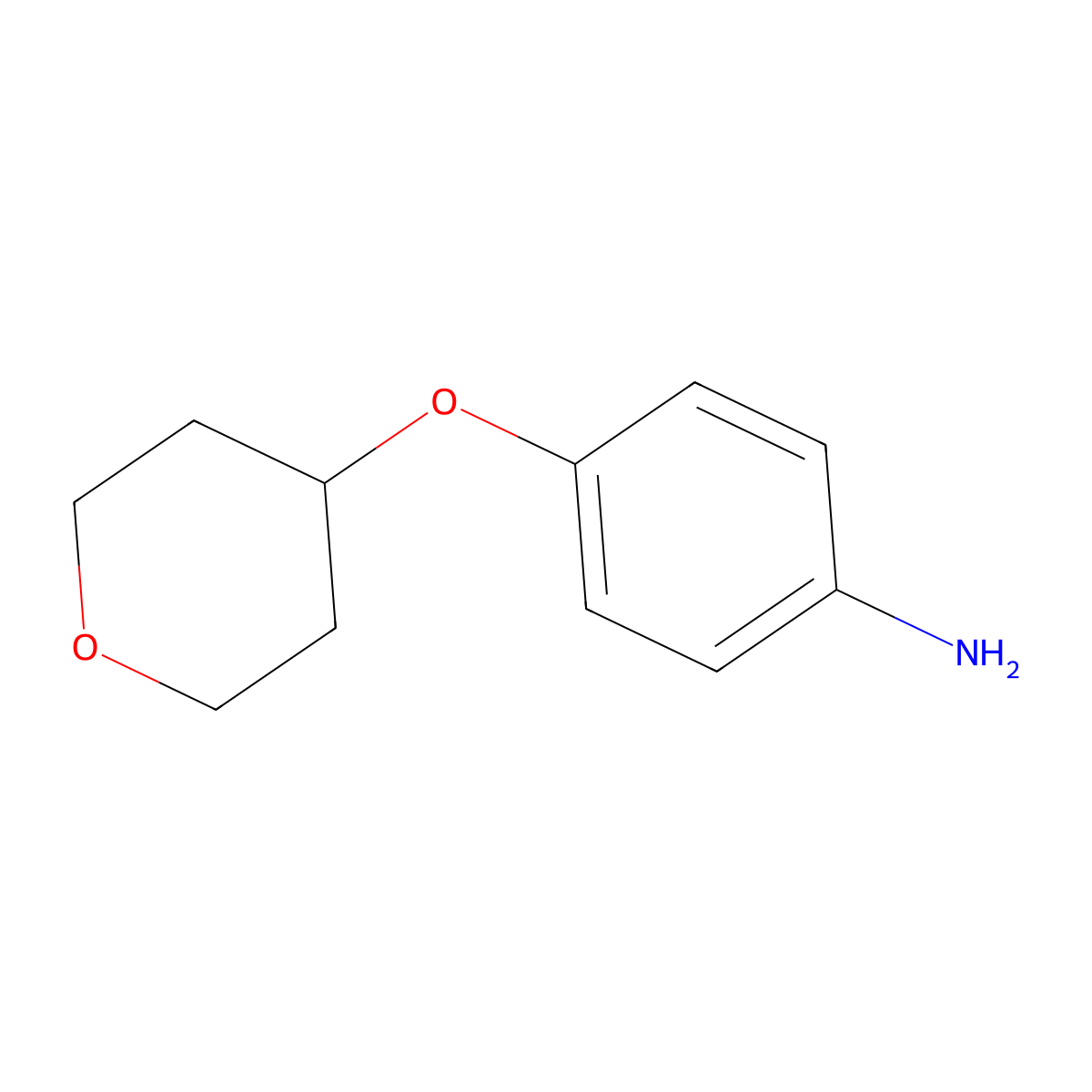 4-(Oxan-4-yloxy)aniline molecular structure, CAS 917483-71-7