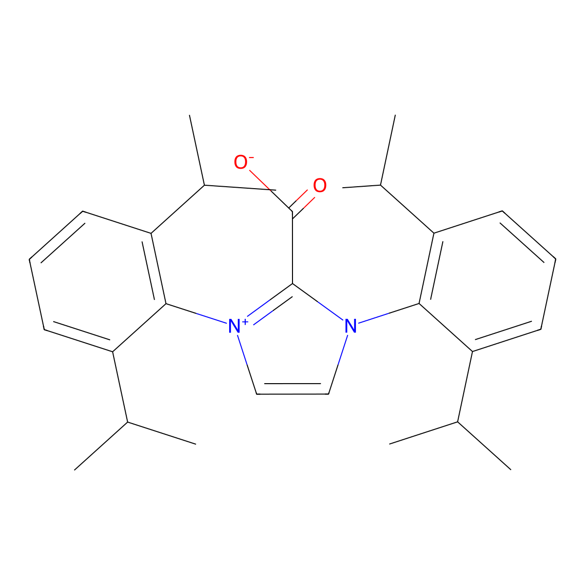 1,3-Bis(2,6-diisopropylphenyl)imidazolium-2-carboxylate molecular structure, CAS 917604-39-8