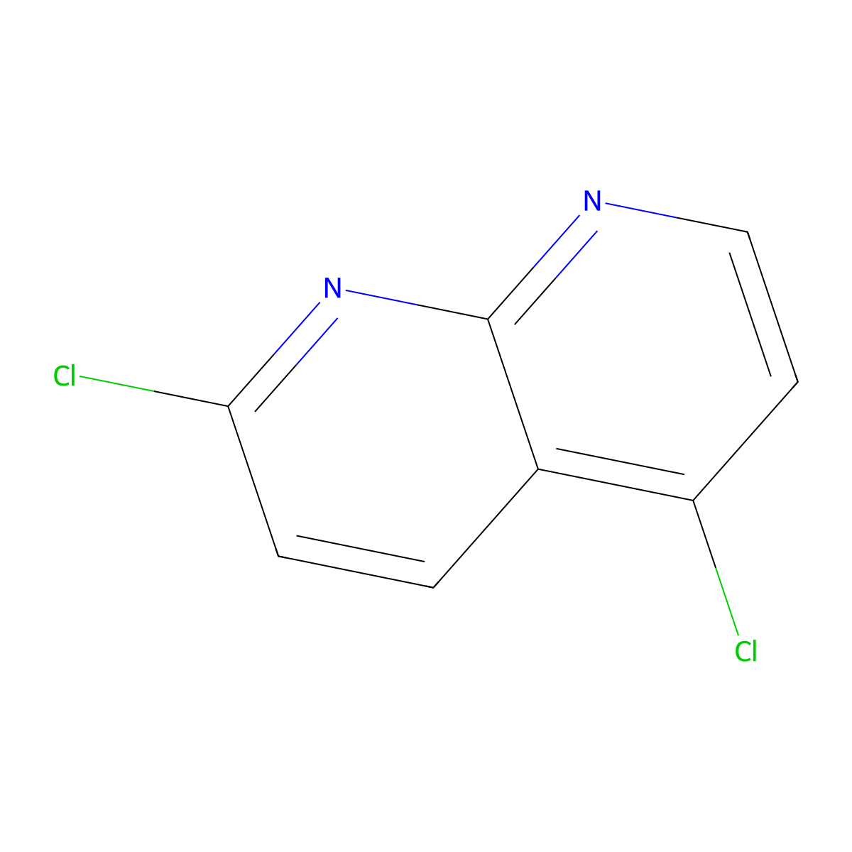 2,5-Dichloro-1,8-naphthyridine molecular structure, CAS 91870-15-4