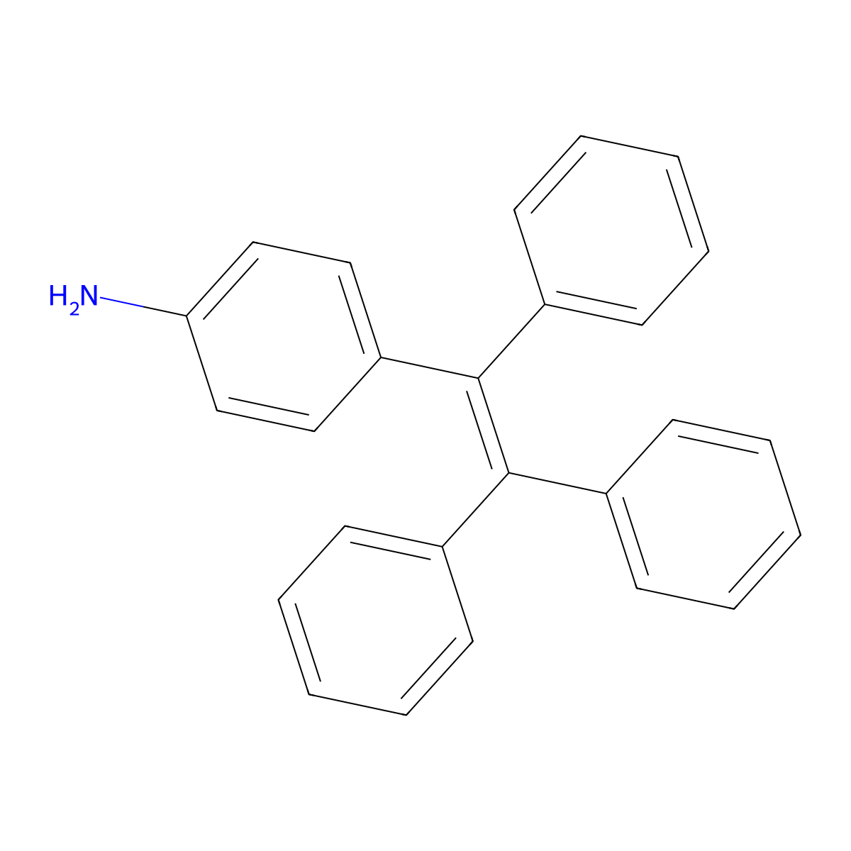 4-(Triphenylethenyl)aniline molecular structure, CAS 919789-80-3