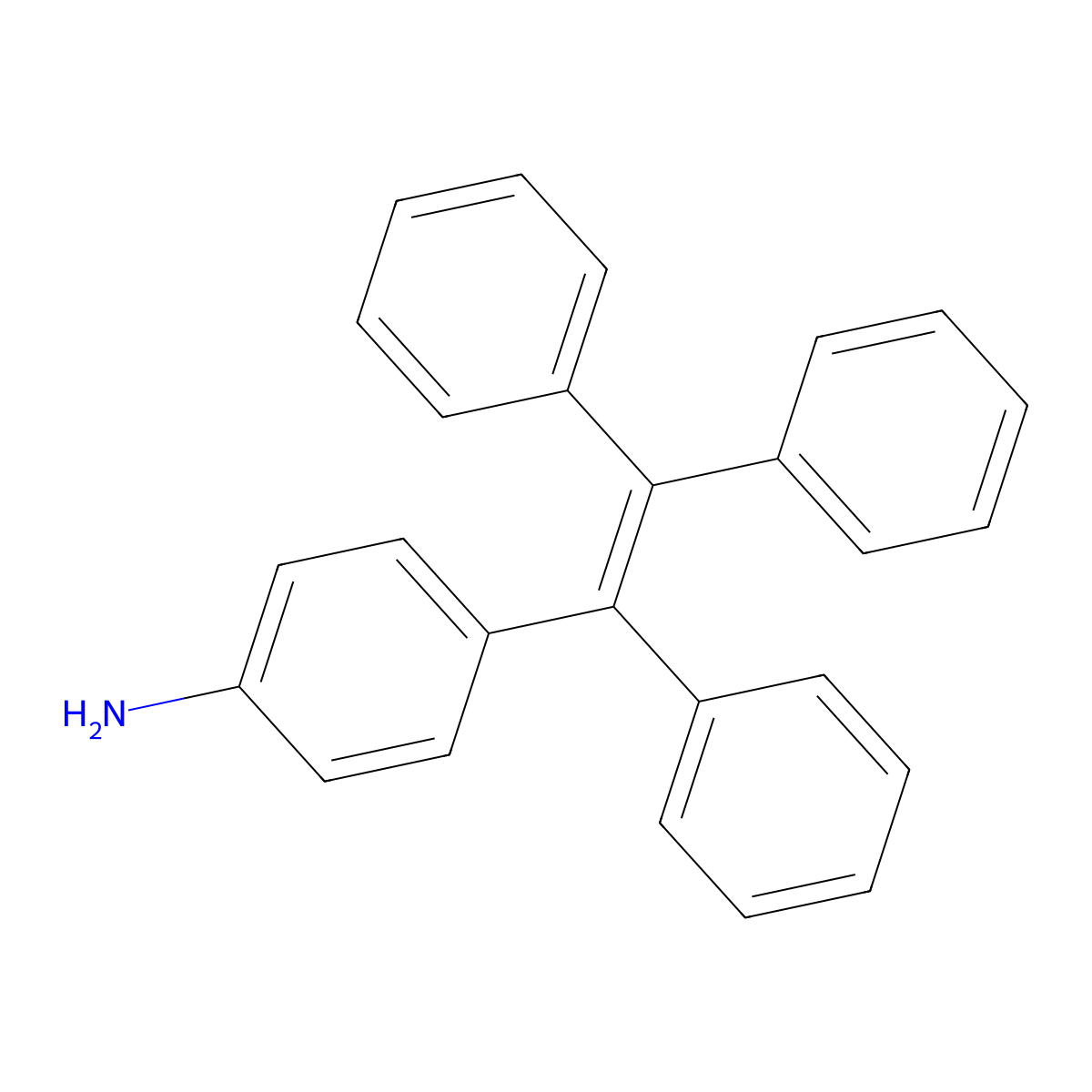 4-(Triphenylethenyl)aniline molecular structure, CAS 919789-80-3