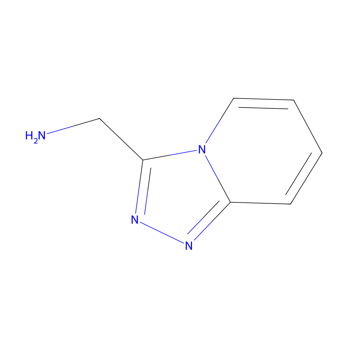 [1,2,4]Triazolo[4,3-a]pyridin-3-ylmethanamine molecular structure, CAS 91981-59-8