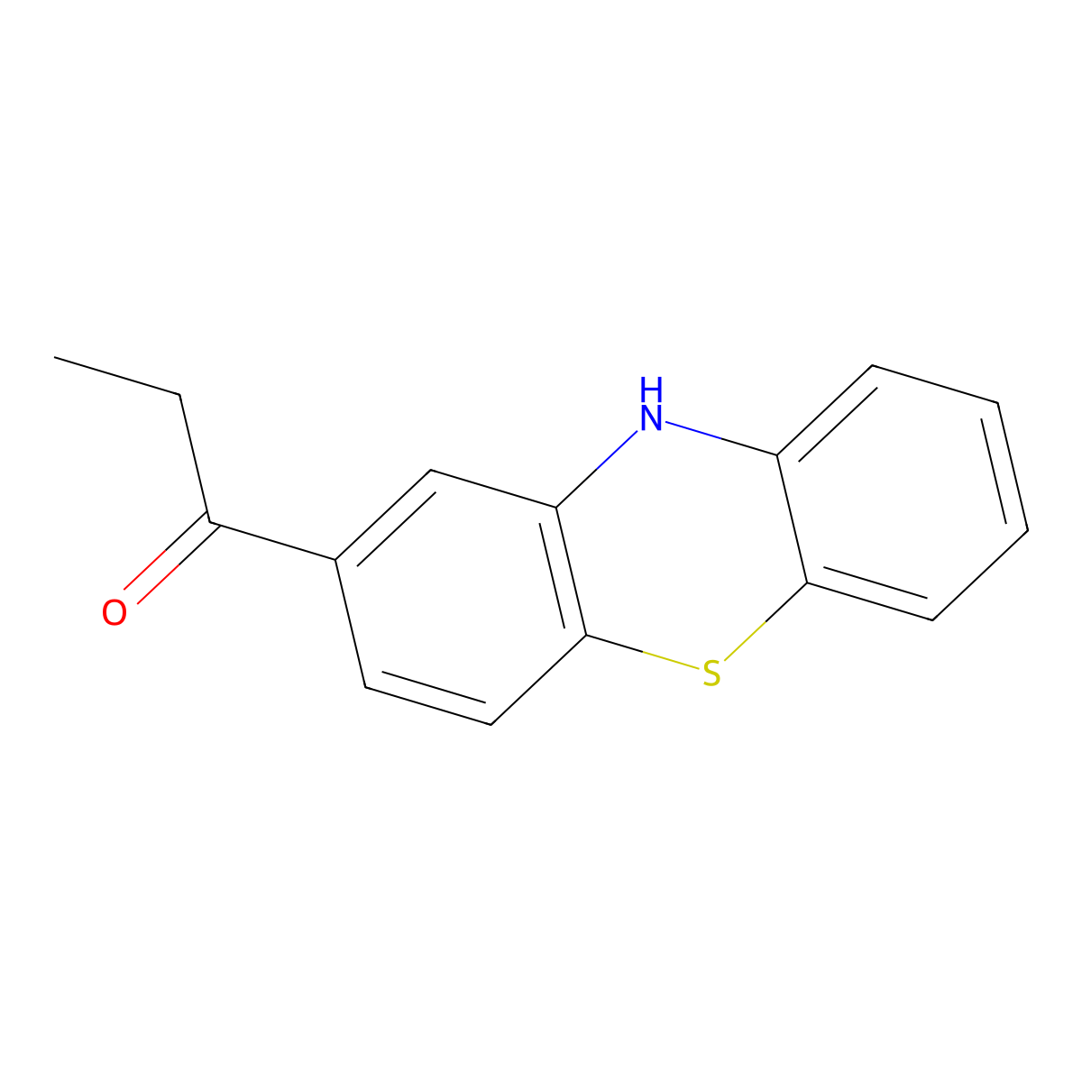 2-Propionylphenothiazine molecular structure, CAS 92-33-1