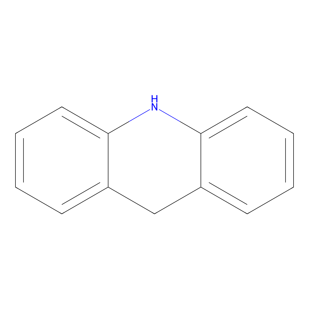 Acridan molecular structure, CAS 92-81-9