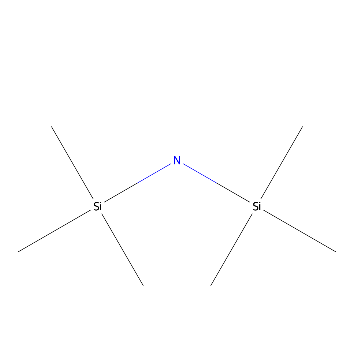 Silanamine, N,1,1,1-tetramethyl-N-(trimethylsilyl)- molecular structure, CAS 920-68-3