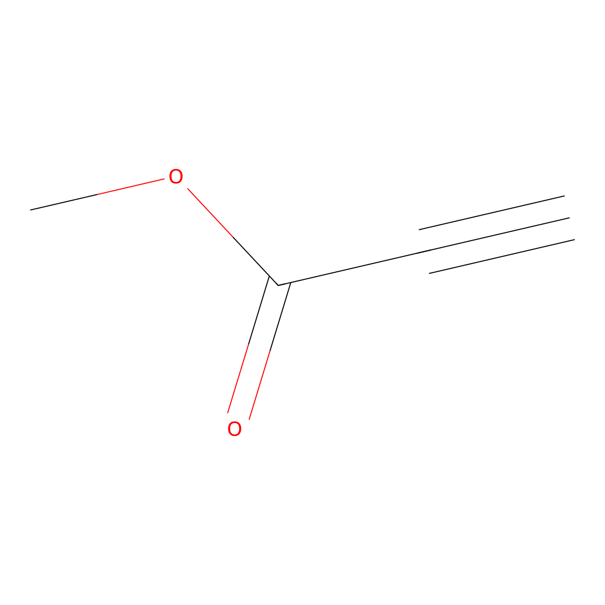 Methyl propiolate molecular structure, CAS 922-67-8