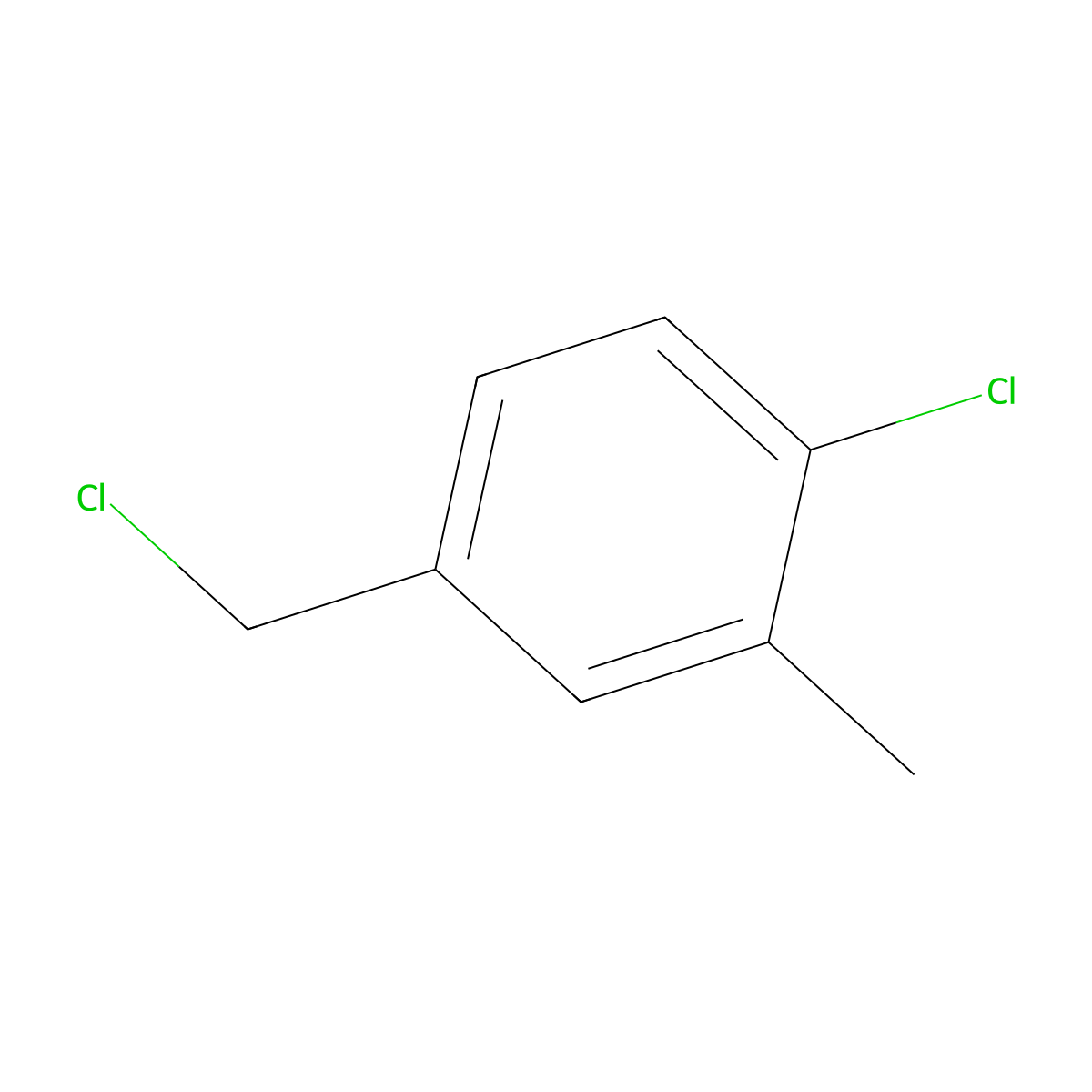 1-Chloro-4-(chloromethyl)-2-methylbenzene molecular structure, CAS 92304-76-2