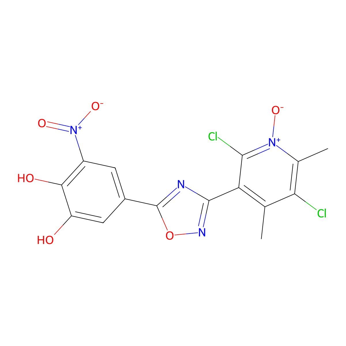 Opicapone molecular structure, CAS 923287-50-7
