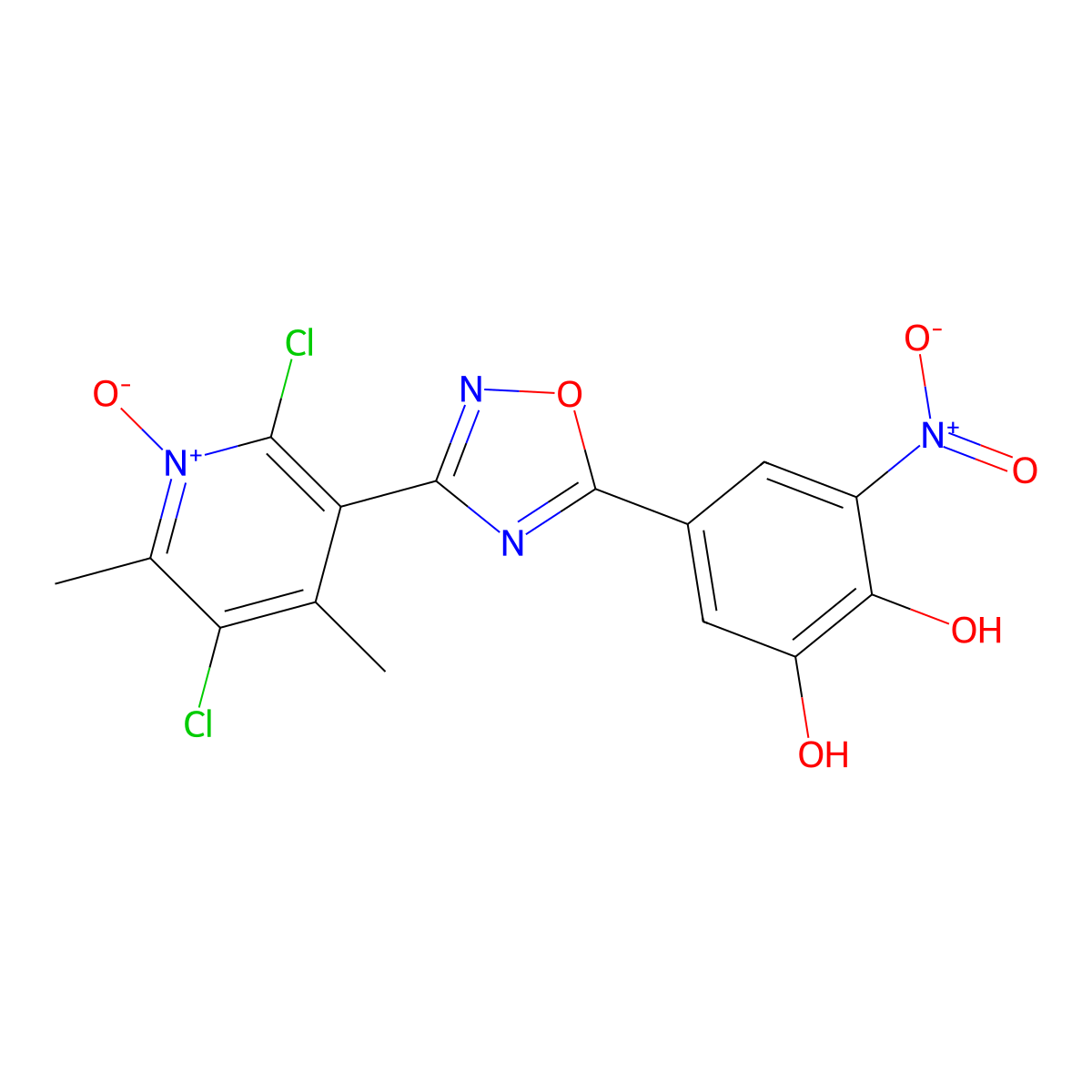 Opicapone molecular structure, CAS 923287-50-7