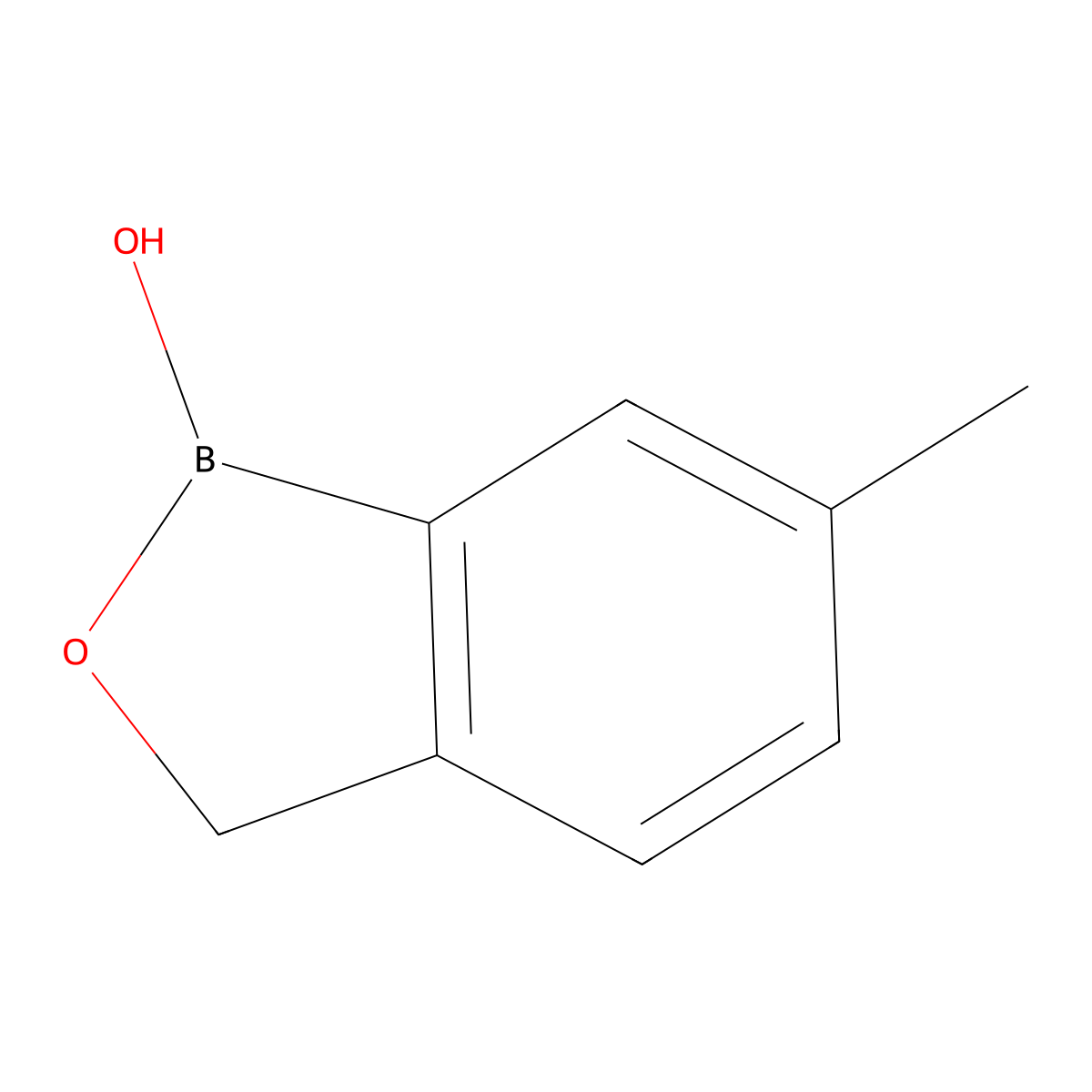 6-Methyl-1,3-dihydro-2,1-benzoxaborol-1-ol molecular structure, CAS 92333-30-7